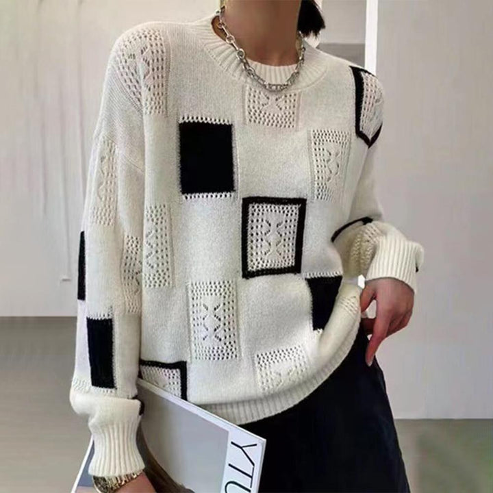 Binta Relaxed Geometric Pullover