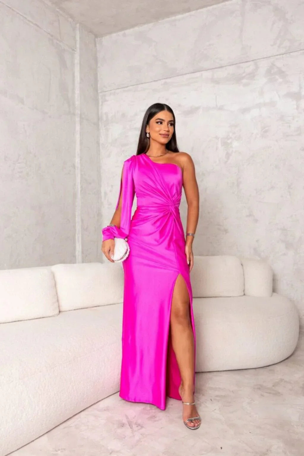 Alisa Elegant Slit Maxi Dress