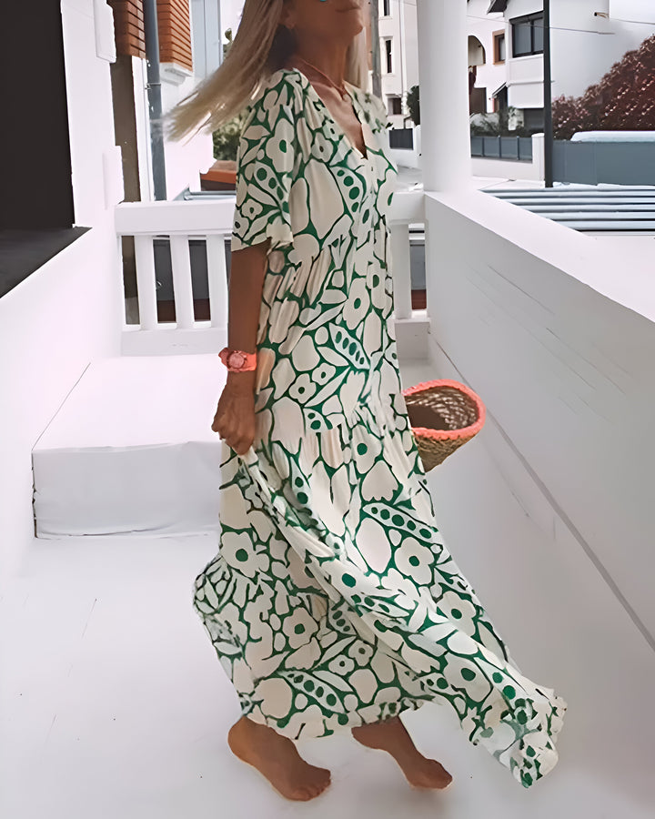 Tina Printed Midi Dress