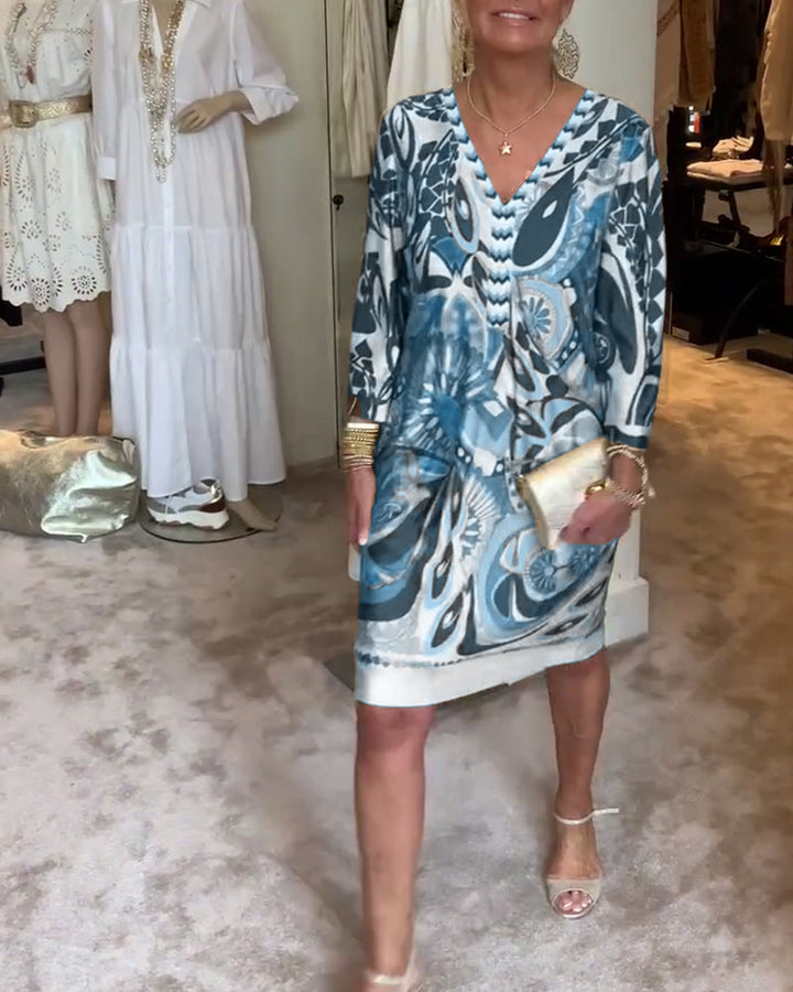 Leila Elegant Vintage Dress