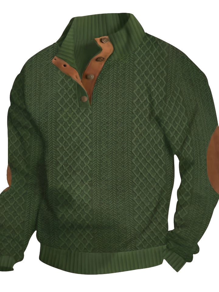 Cooper Premium Knit Button Collar Sweater