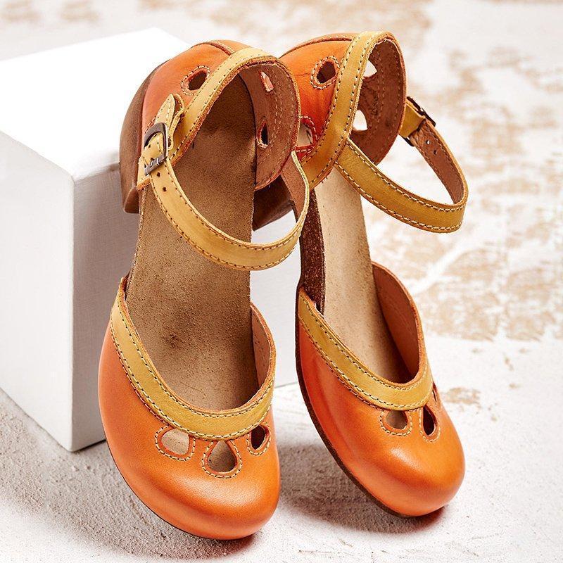 Alica Orthopedic Sandals With Low Heels