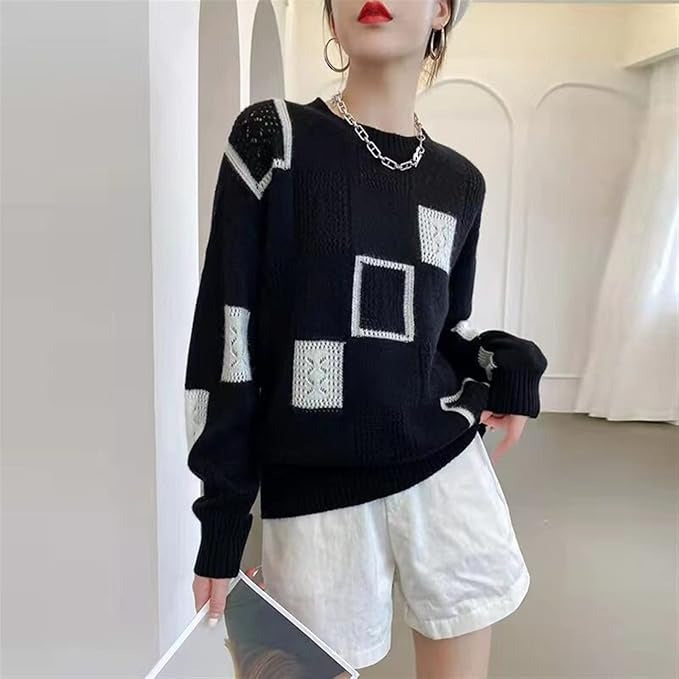 Binta Relaxed Geometric Pullover