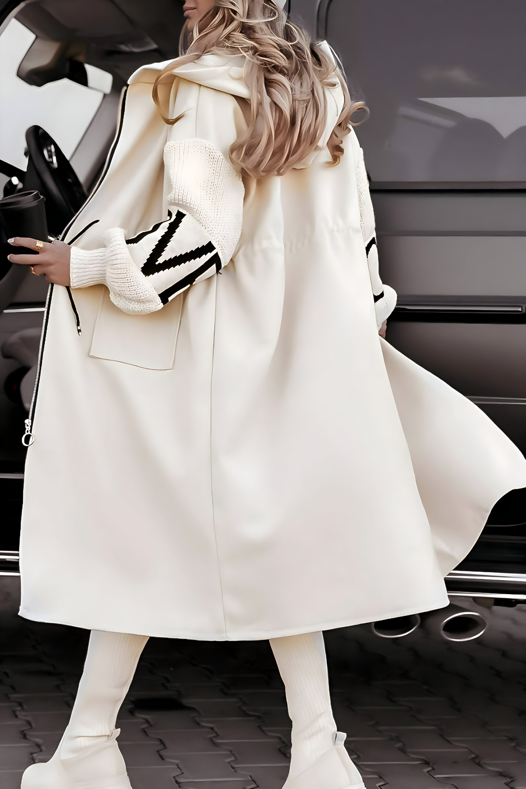 Rosie Elegant Hooded Coatigan