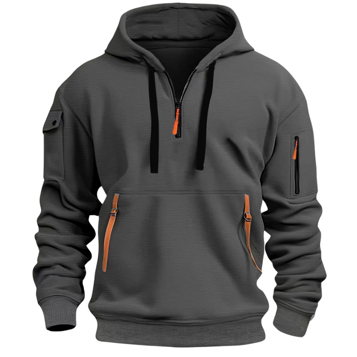 Mason Long Sleeve Multi Pocket Hoodie