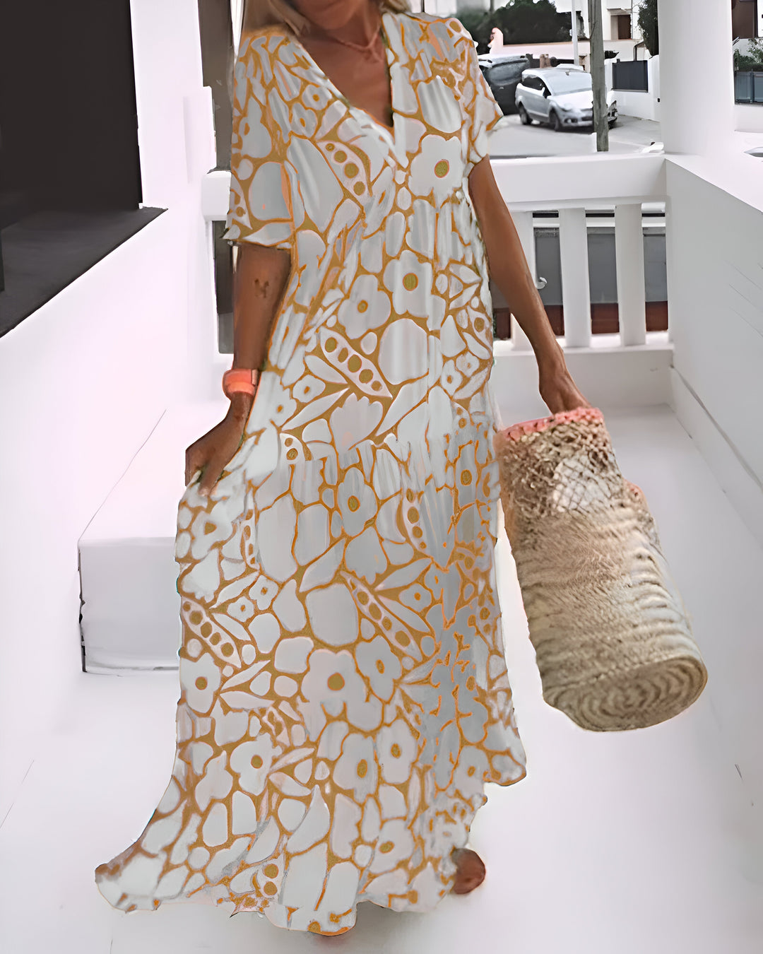 Tina Printed Midi Dress