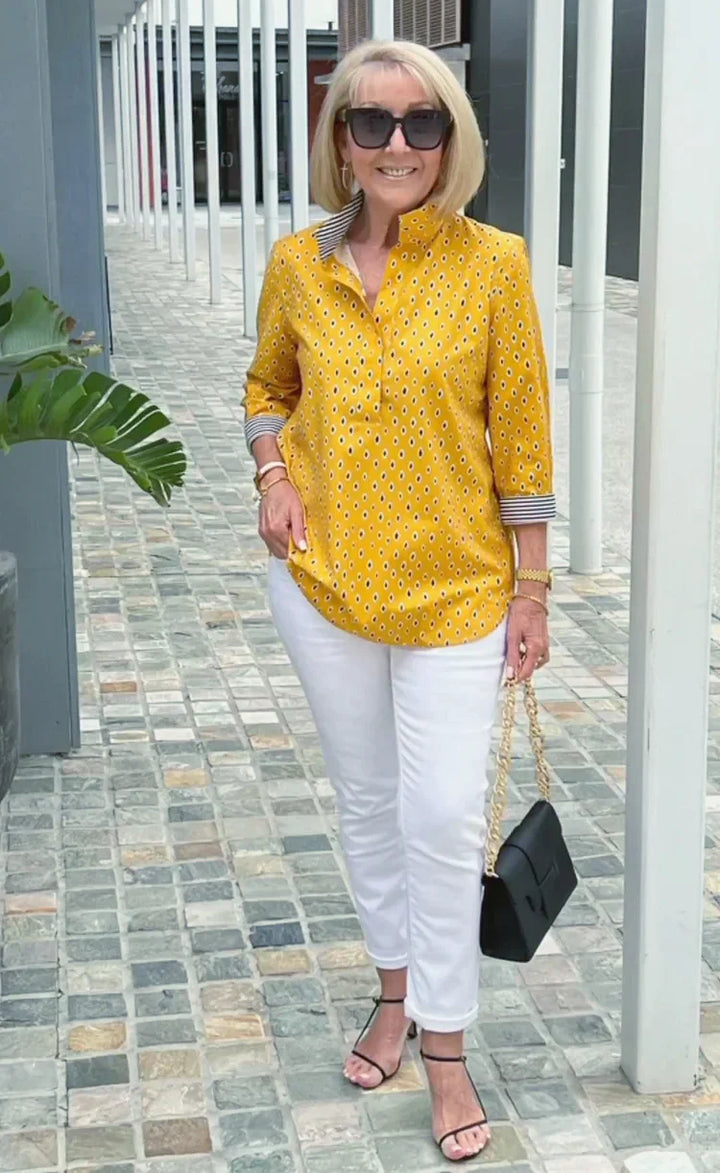 Sabina 3/4 Sleeve Elegant Top