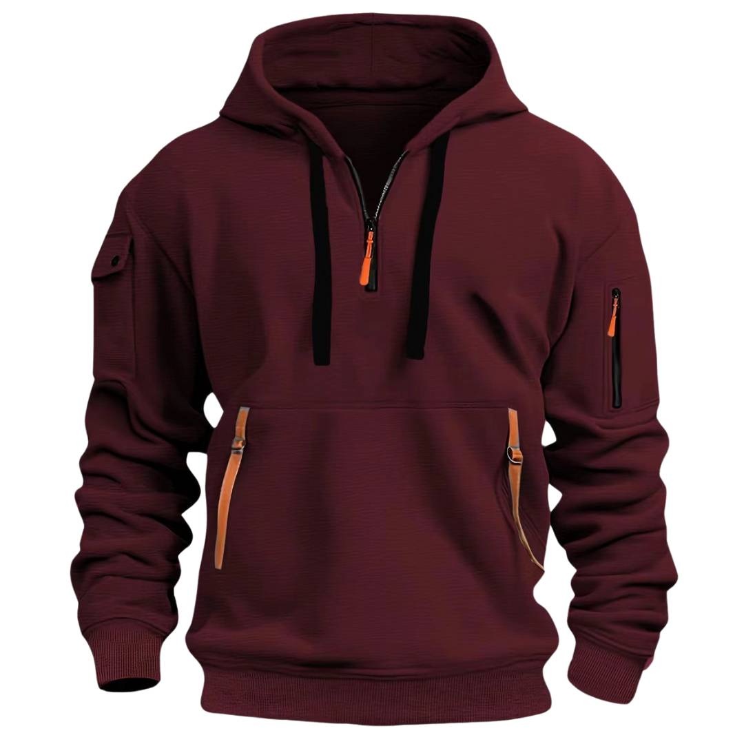 Mason Long Sleeve Multi Pocket Hoodie