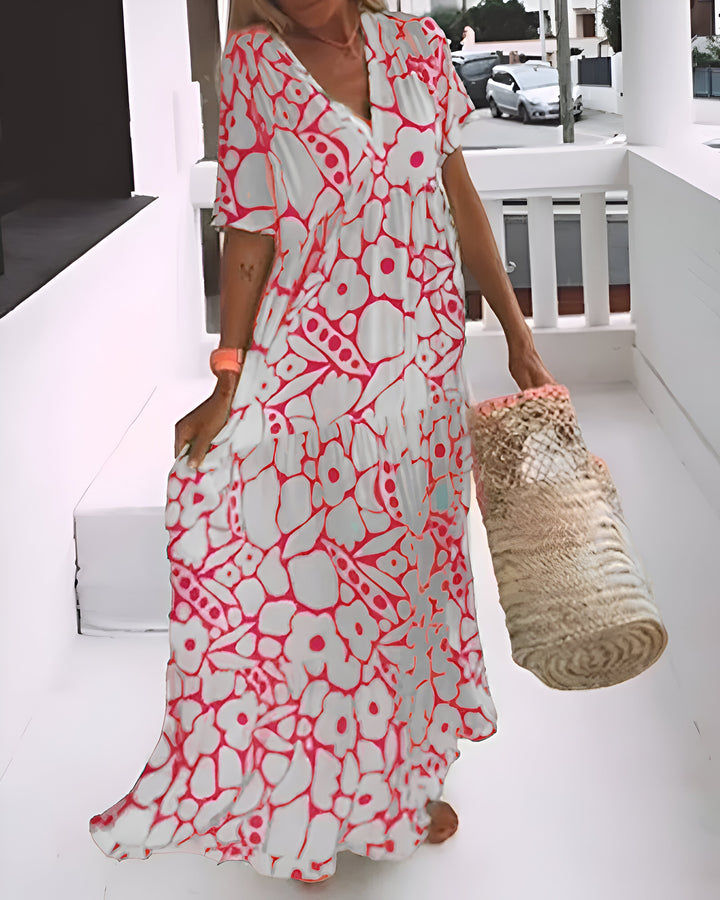 Tina Printed Midi Dress