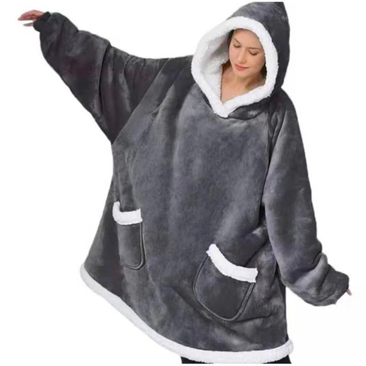 CozyWrap - Casual Unisex Hooded Wearable Blanket