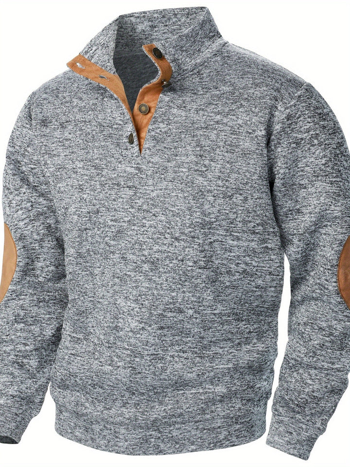 Edward Classic Quarter-Button Knit Pullover