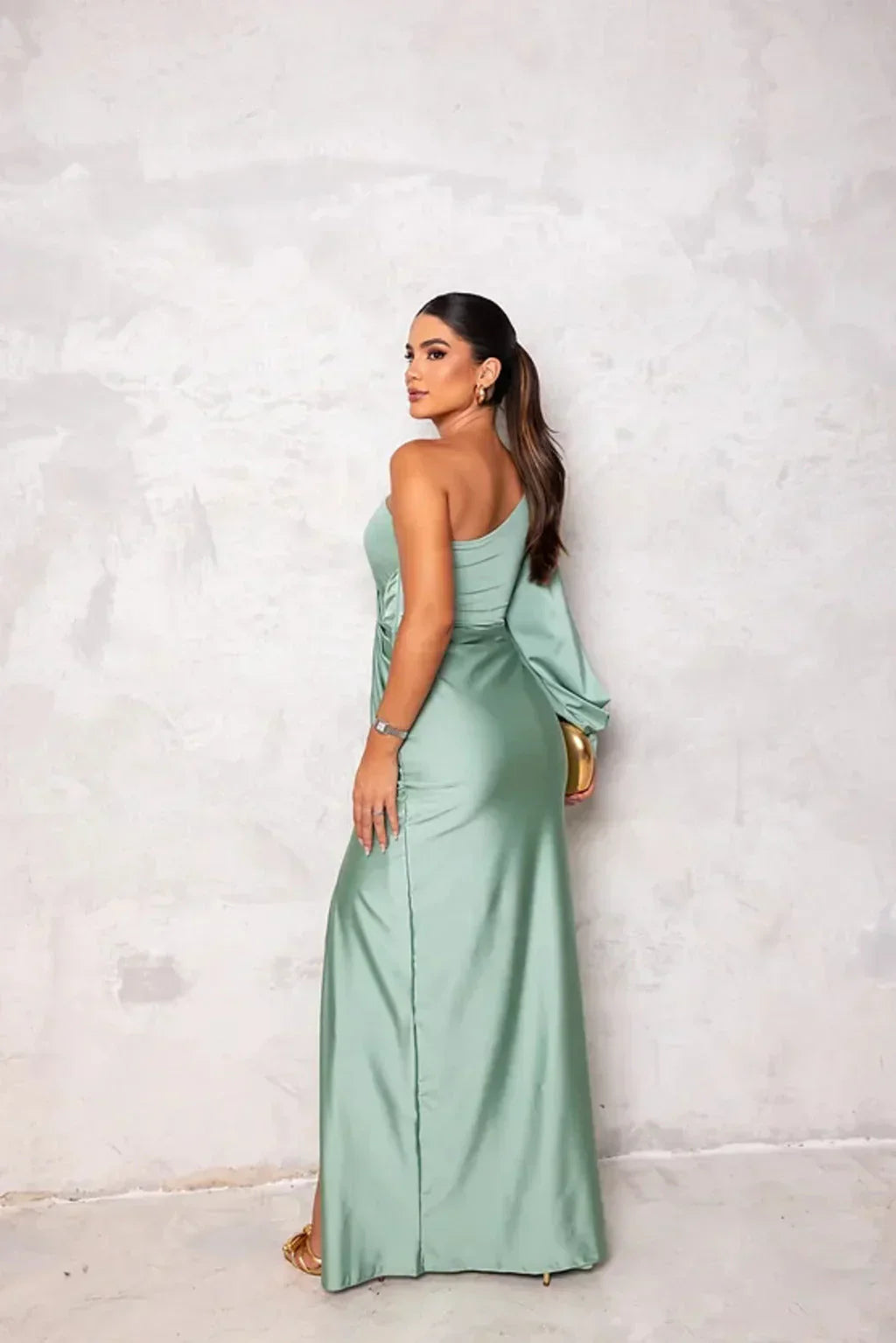 Alisa Elegant Slit Maxi Dress