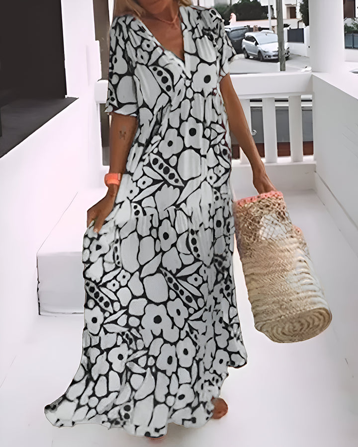 Tina Printed Midi Dress