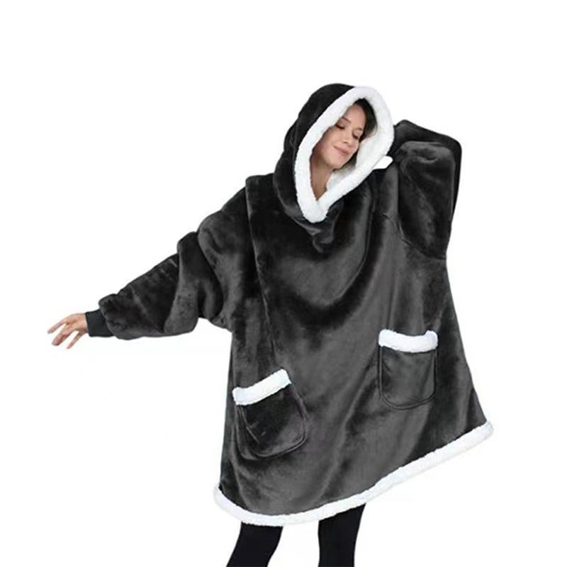 CozyWrap - Casual Unisex Hooded Wearable Blanket