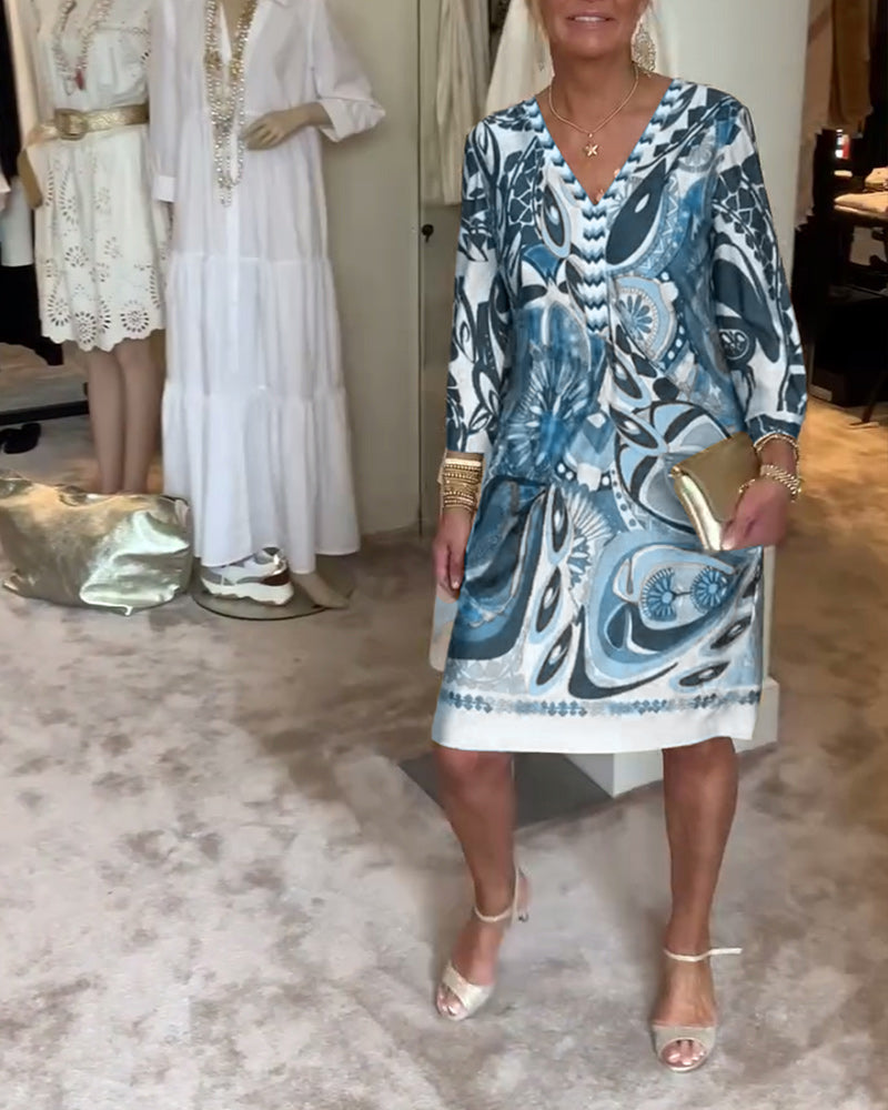 Leila Elegant Vintage Dress