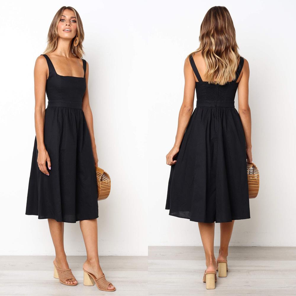 Ella Timeless Square-Neck Dress