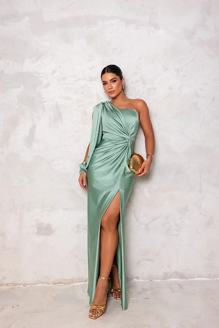 Alisa Elegant Slit Maxi Dress