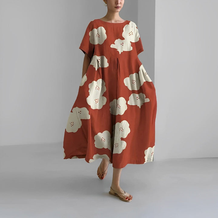 Isabella Bohemian Floral Print Dress
