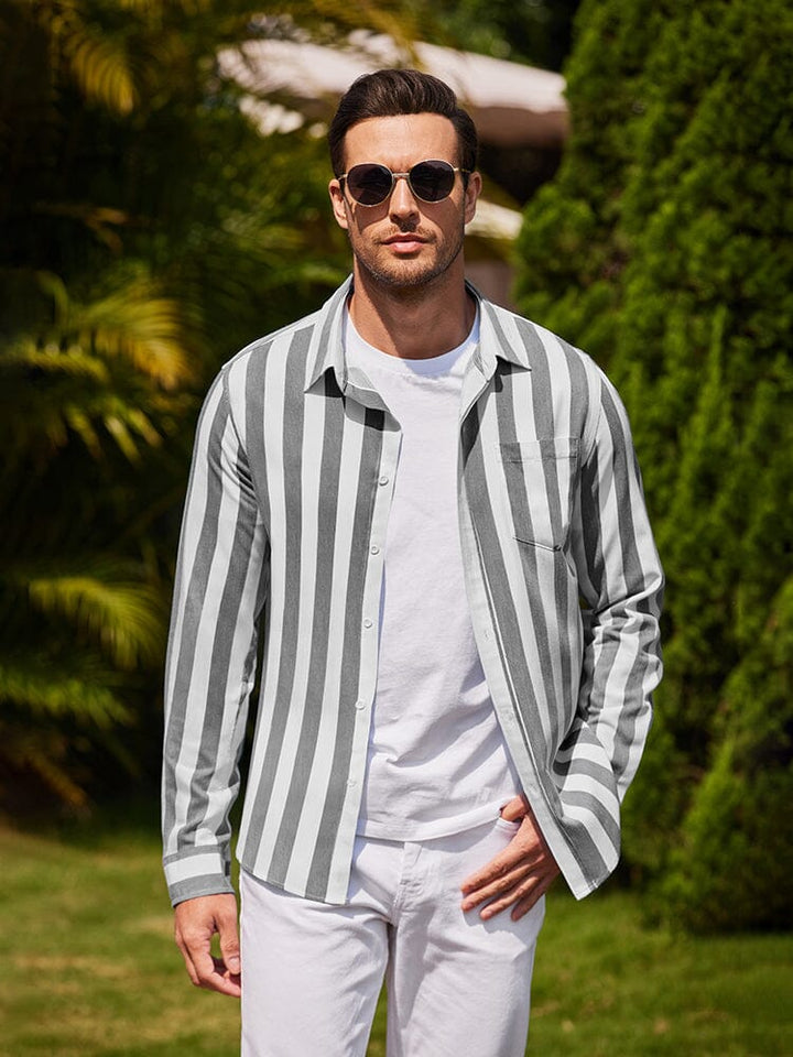 Willy Casual Striped Button Up Shirts