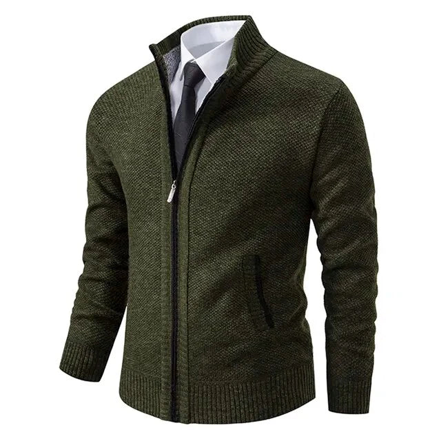 James Classic Zip-Up Sweater