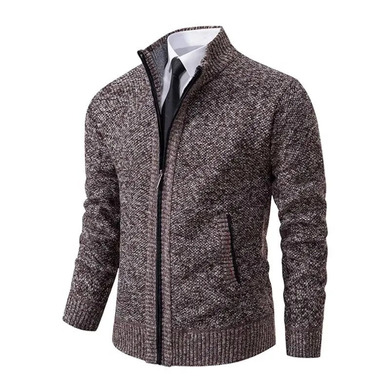 James Classic Zip-Up Sweater