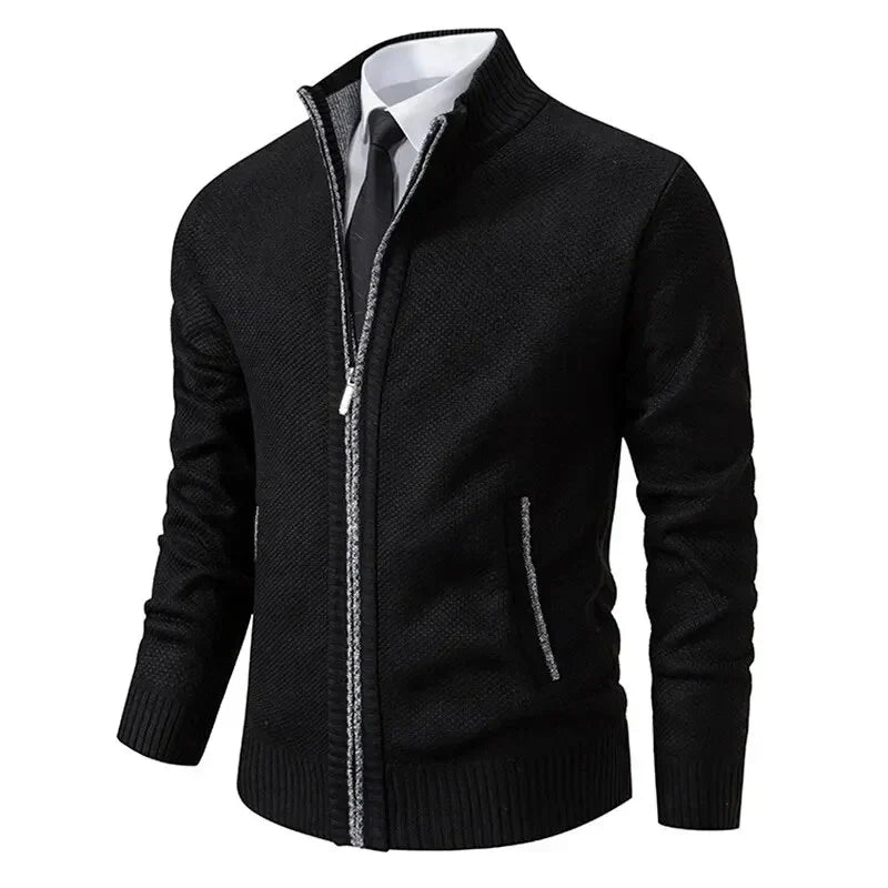 James Classic Zip-Up Sweater