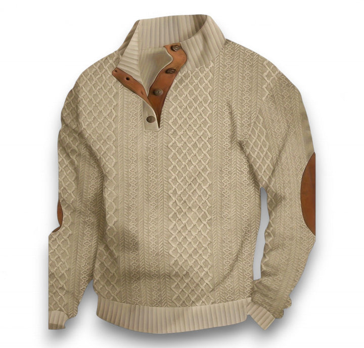 Cooper Premium Knit Button Collar Sweater