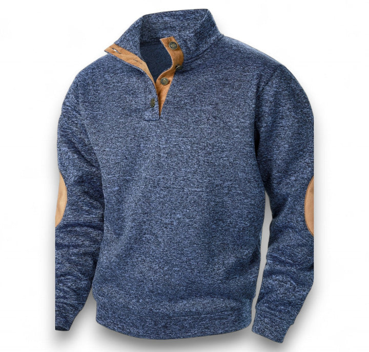 Edward Classic Quarter-Button Knit Pullover