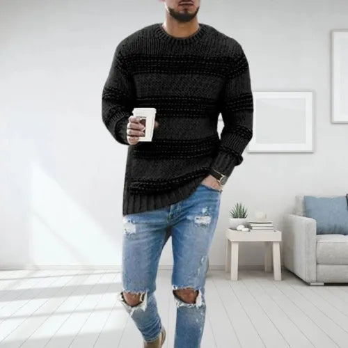 Harry Striped Chunky Knit Sweater