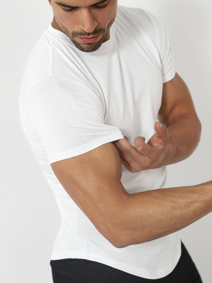 Men’s Premium Crewneck T-Shirt in Stretch Cotton