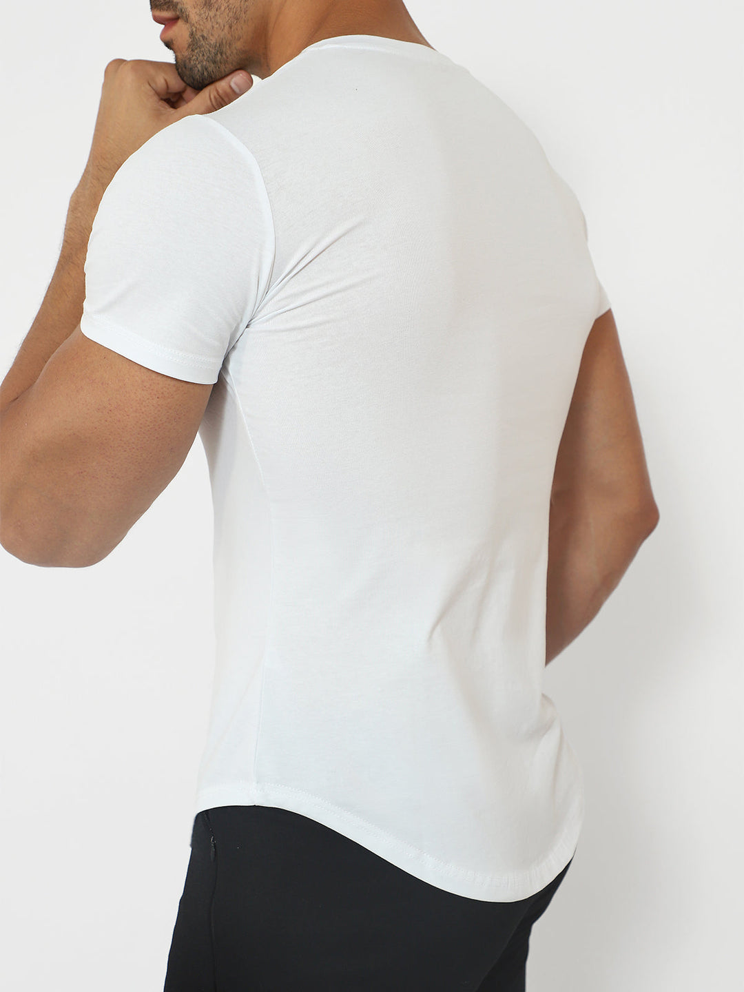 Men’s Premium Crewneck T-Shirt in Stretch Cotton