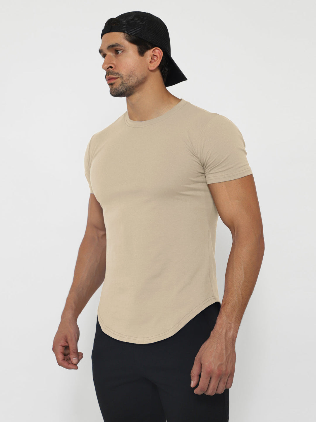Men’s Premium Crewneck T-Shirt in Stretch Cotton