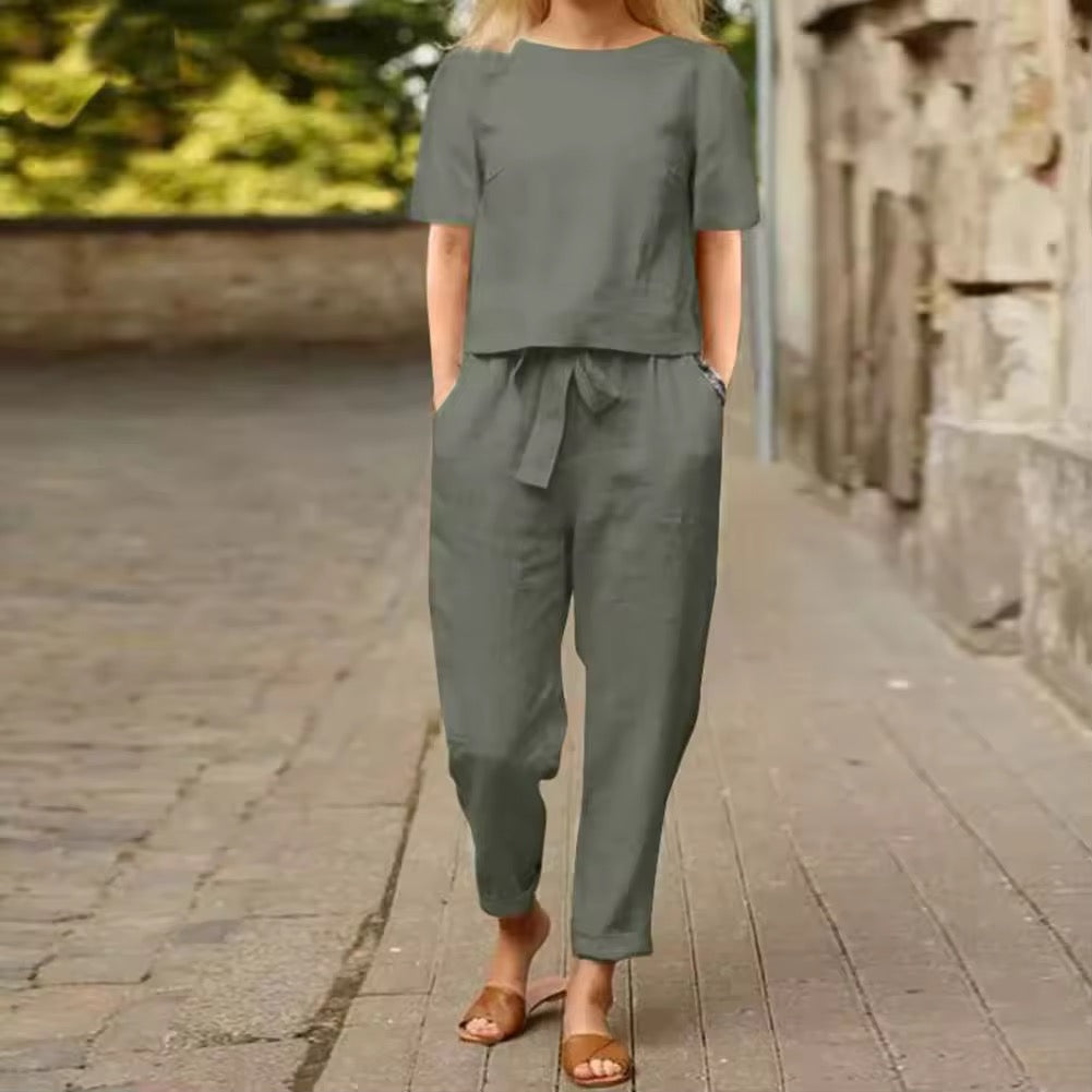 Ella Linen Two-Piece Set