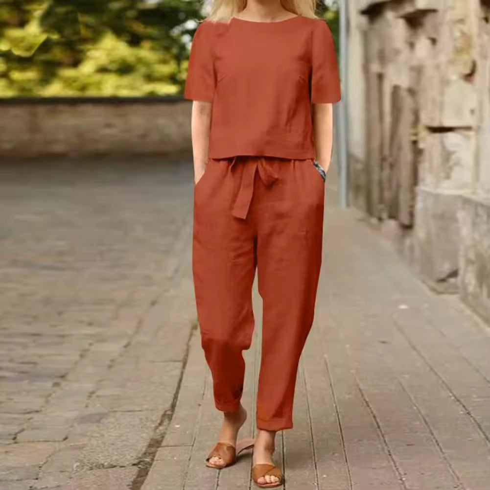 Ella Linen Two-Piece Set