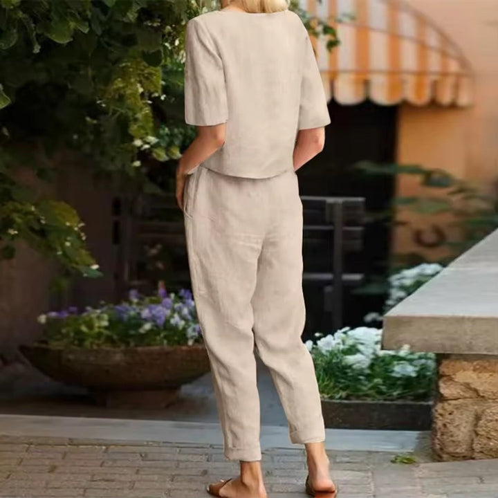 Ella Linen Two-Piece Set