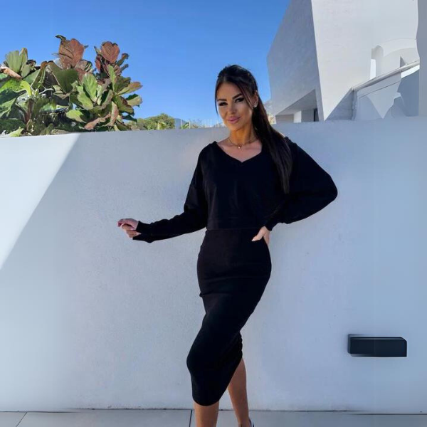 Adrine Casual Sweatshirt and Dress Set