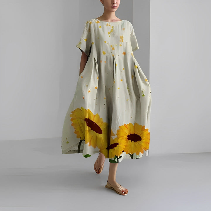 Isabella Bohemian Floral Print Dress