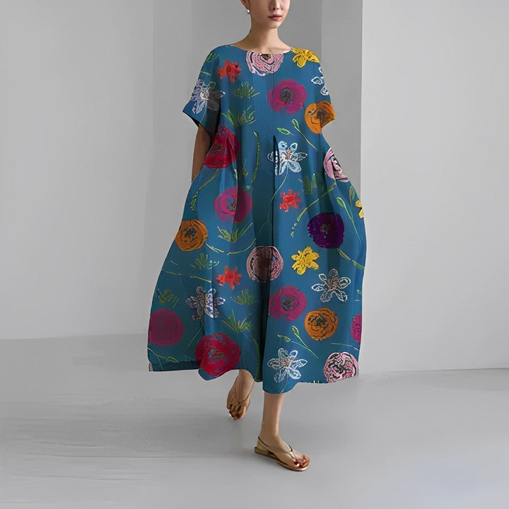 Isabella Bohemian Floral Print Dress