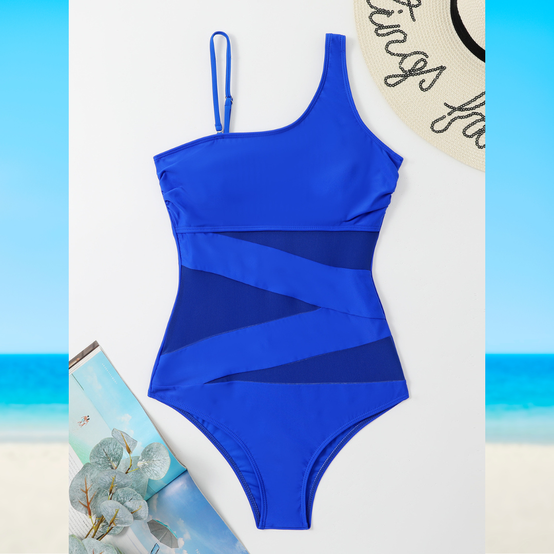 Paris Chic Asymmetrical Swimsuit