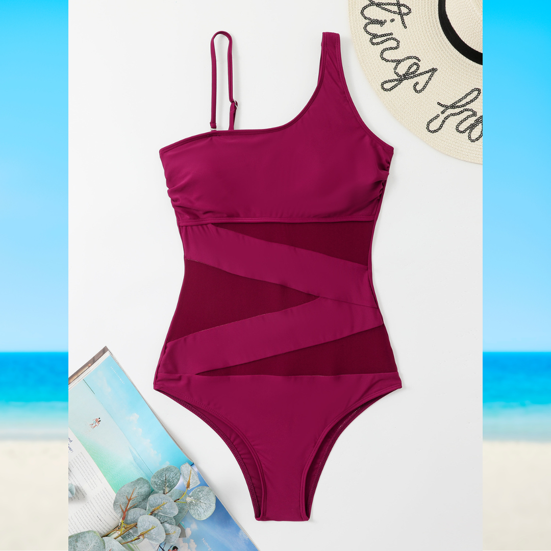 Paris Chic Asymmetrical Swimsuit