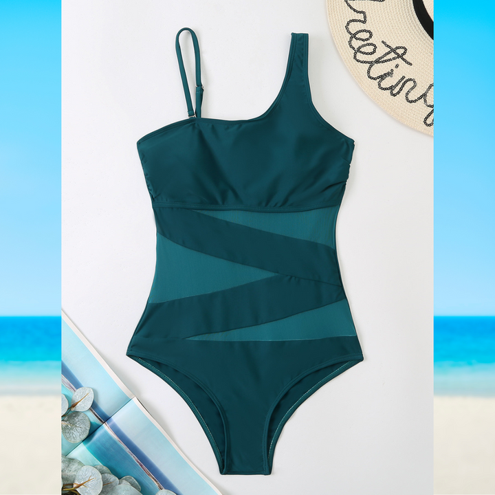 Paris Chic Asymmetrical Swimsuit