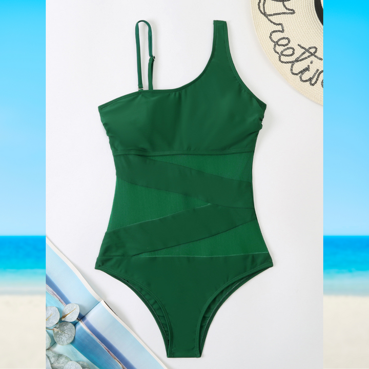 Paris Chic Asymmetrical Swimsuit