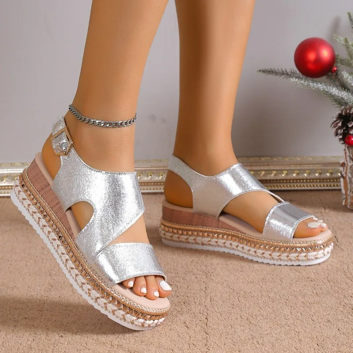 Lila Glamour Platform Sandals