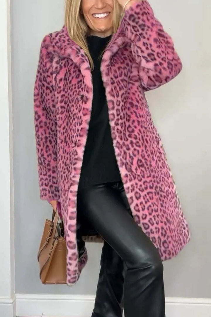 Zyra Leopard Print Coat