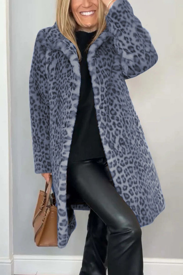 Zyra Leopard Print Coat