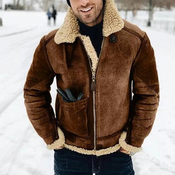 Raj Stylish Shearling Jacket