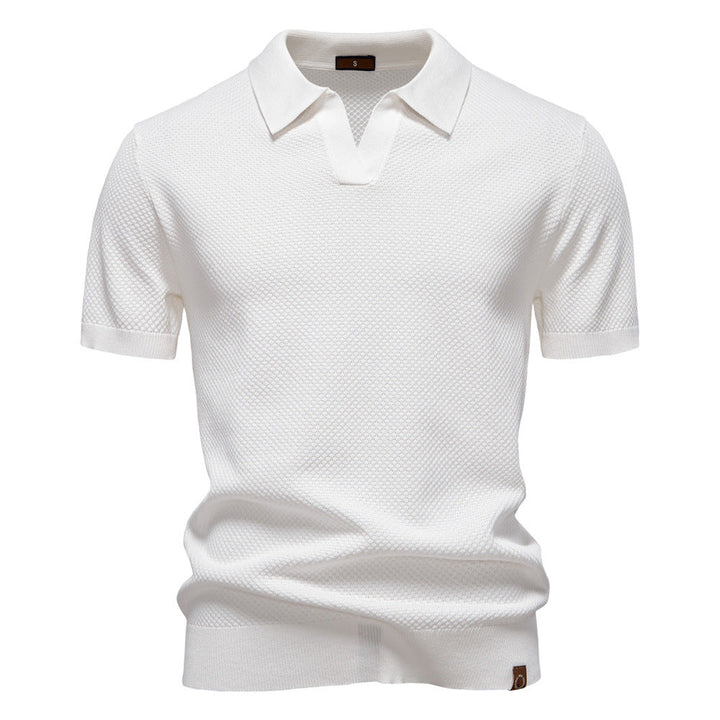 Adrian Textured polo shirt