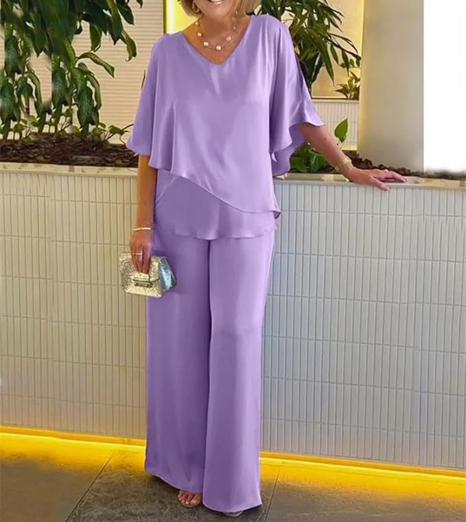 Jolaine Effortless Wide-Leg Set