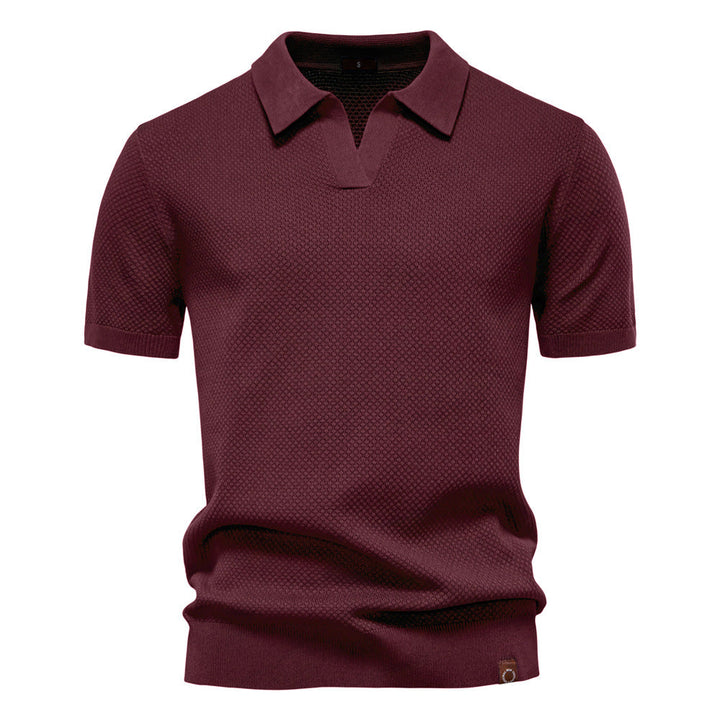 Adrian Textured polo shirt