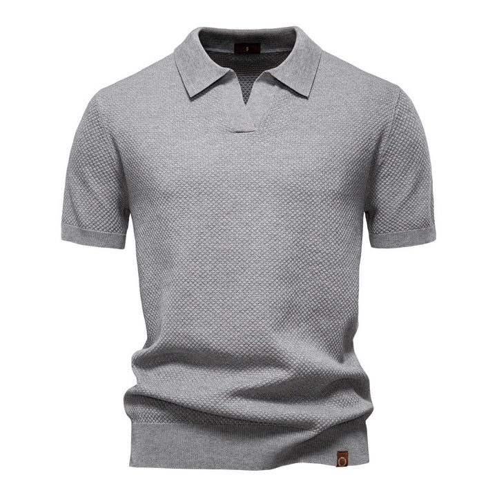 Adrian Textured polo shirt